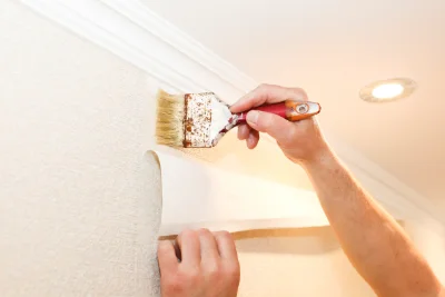 Pose de papier peint à Achenheim — revêtements muraux et toiles de verre